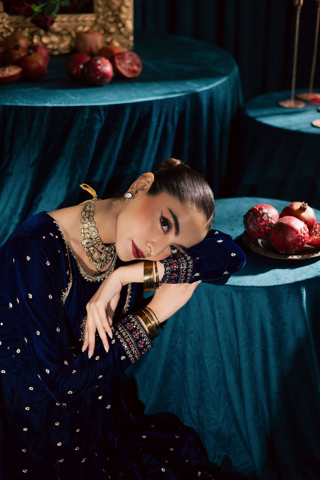 Azra 3Pc - Velvet Formal Dress