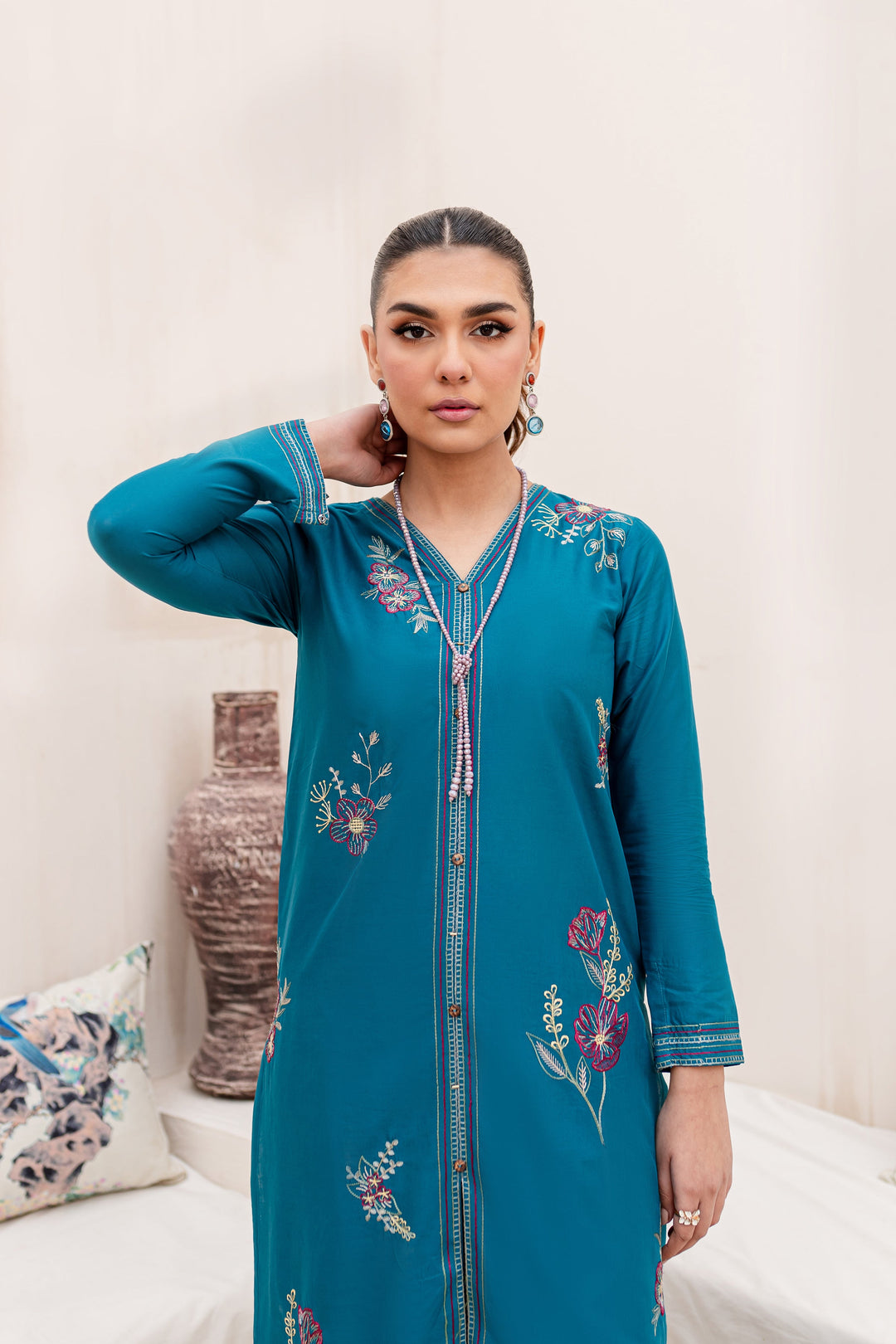 Jordy 2Pc - Embroidered Lawn Dress - BATIK