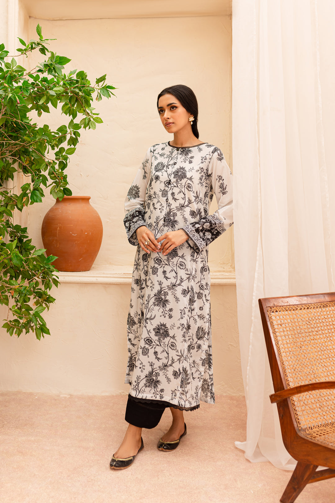 Zahviya 2Pc - Printed Lawn Dress