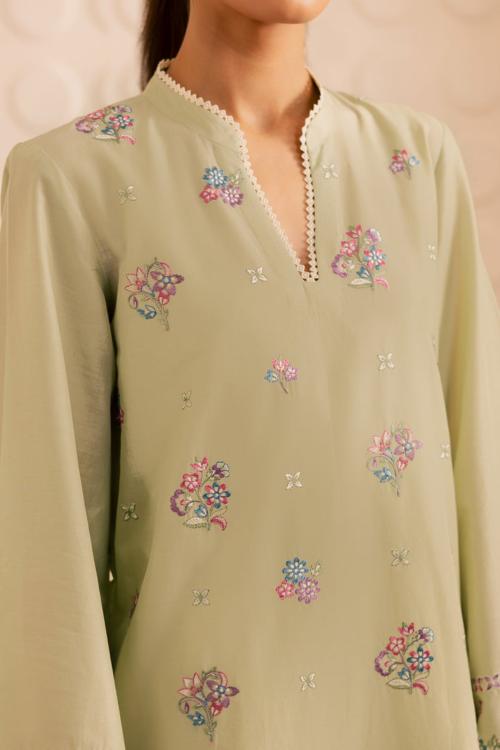 Sage Whisper 2pc - Embroidered Lawn Pret