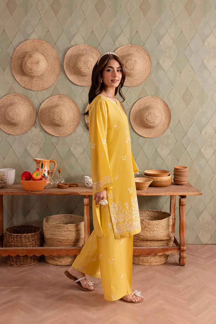 Mango 2Pc - Embroidered Lawn Dress