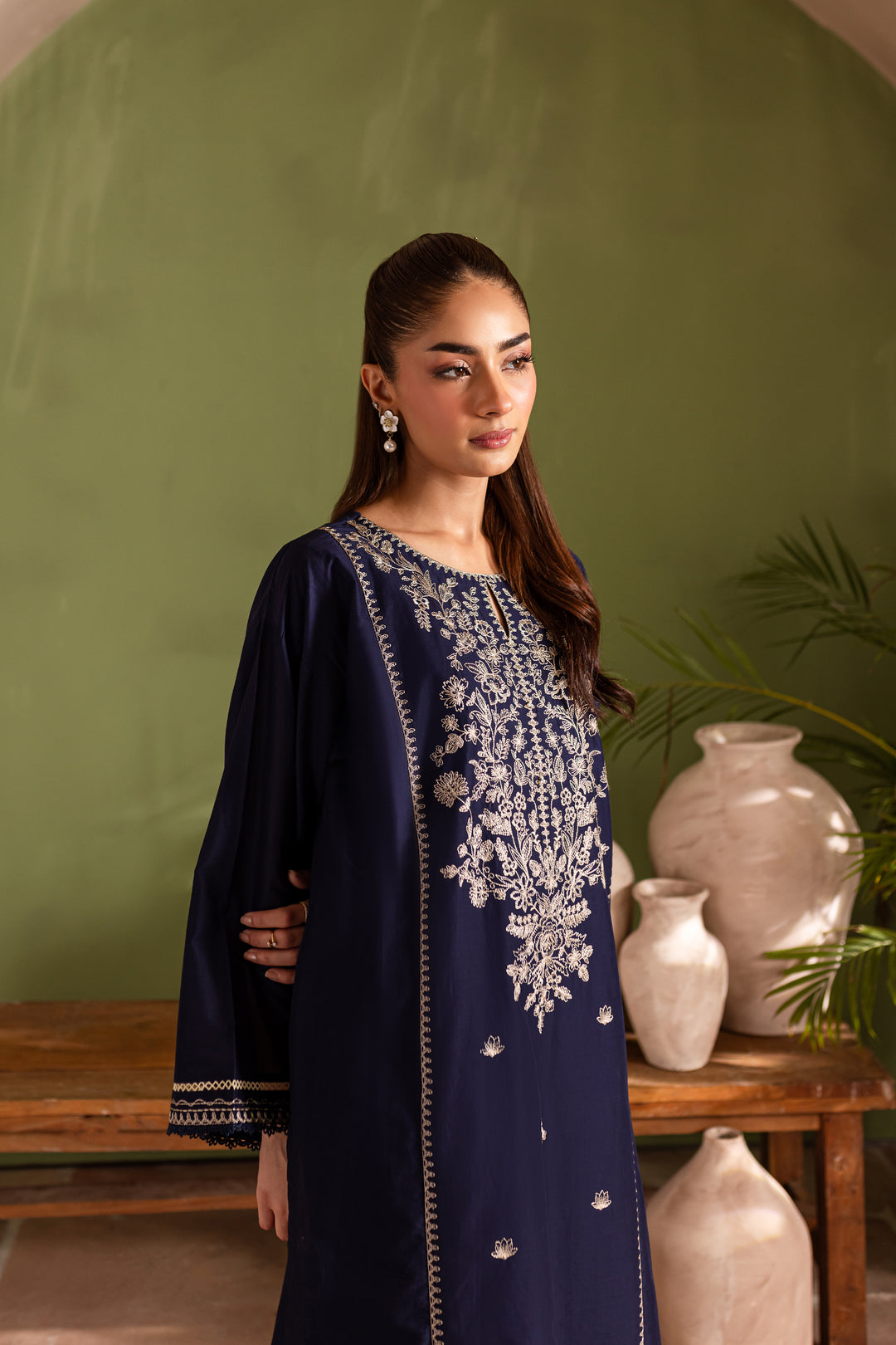 Elysium 2Pc - Embroidered Lawn Dress