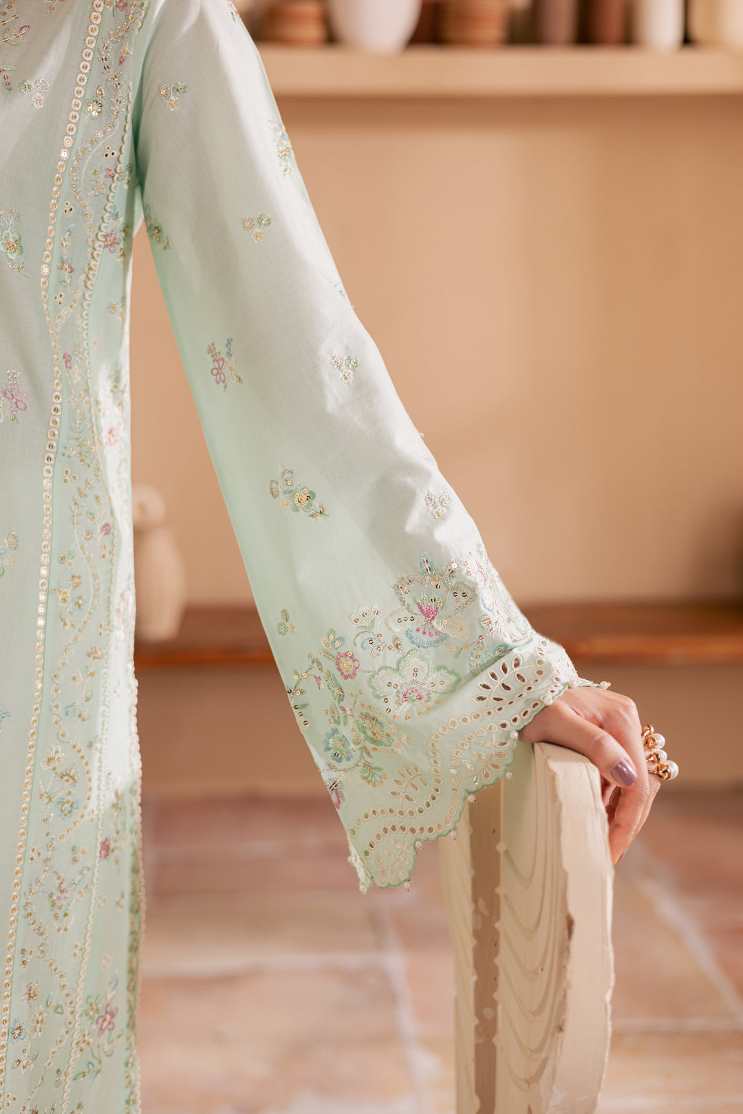 Miya 3Pc - Embroidered Lawn Dress