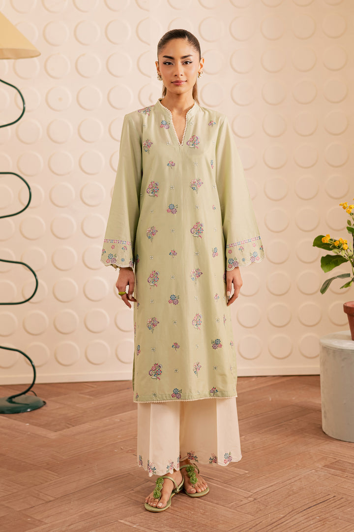 Sage Whisper 2pc - Embroidered Lawn Pret