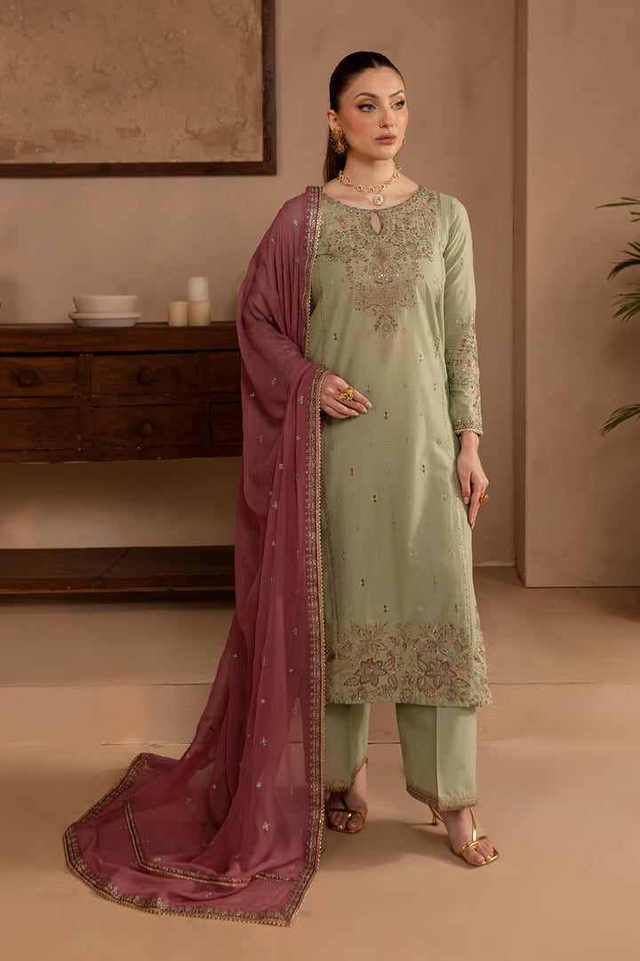 Medow Mist 3Pc - Embroidered Lawn Dress