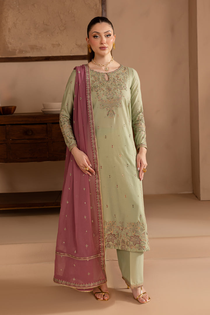 Medow Mist 3Pc - Embroidered Lawn Dress