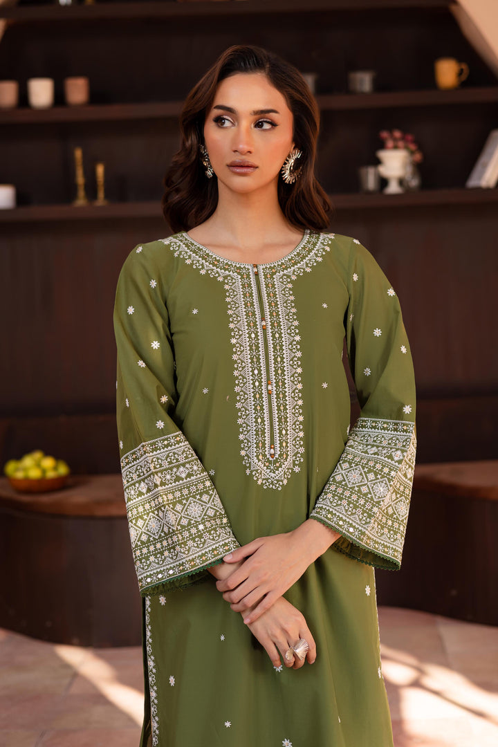 Minaa 2Pc- Embroidered Lawn Dress