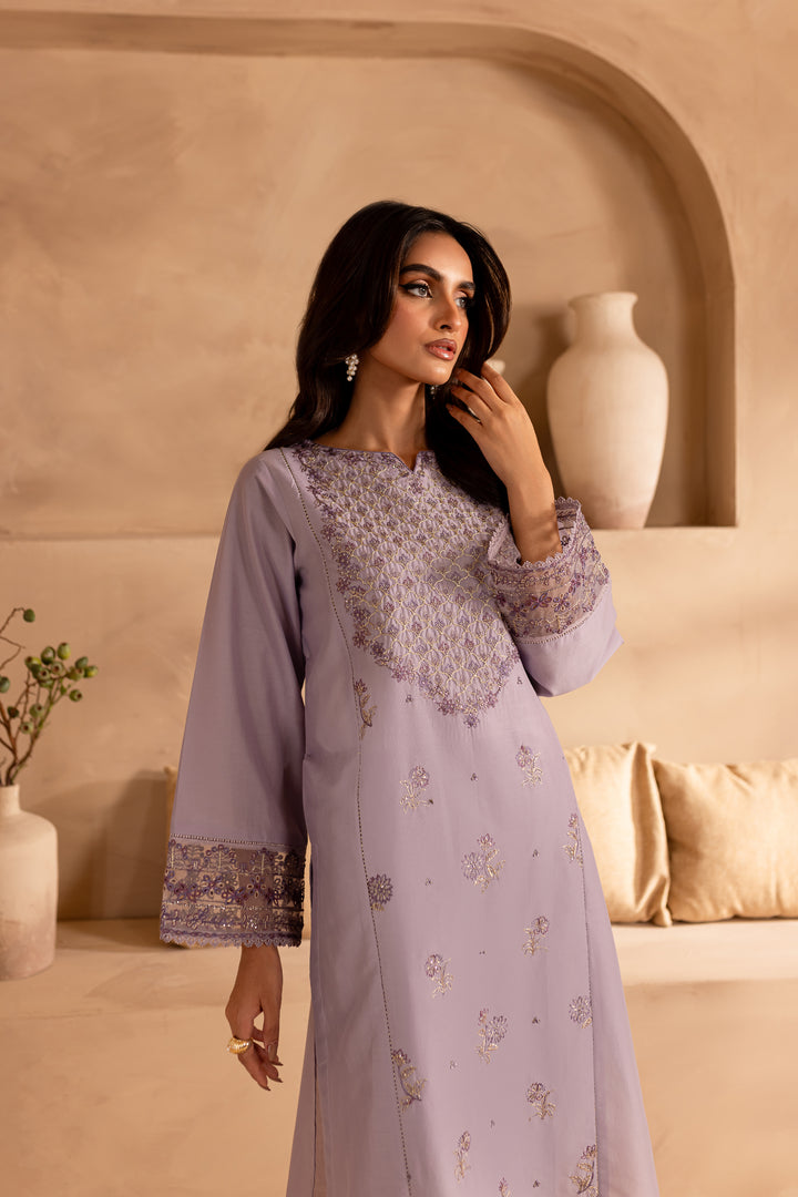 Purple Phoenix 2Pc - Embroidered Lawn Dress