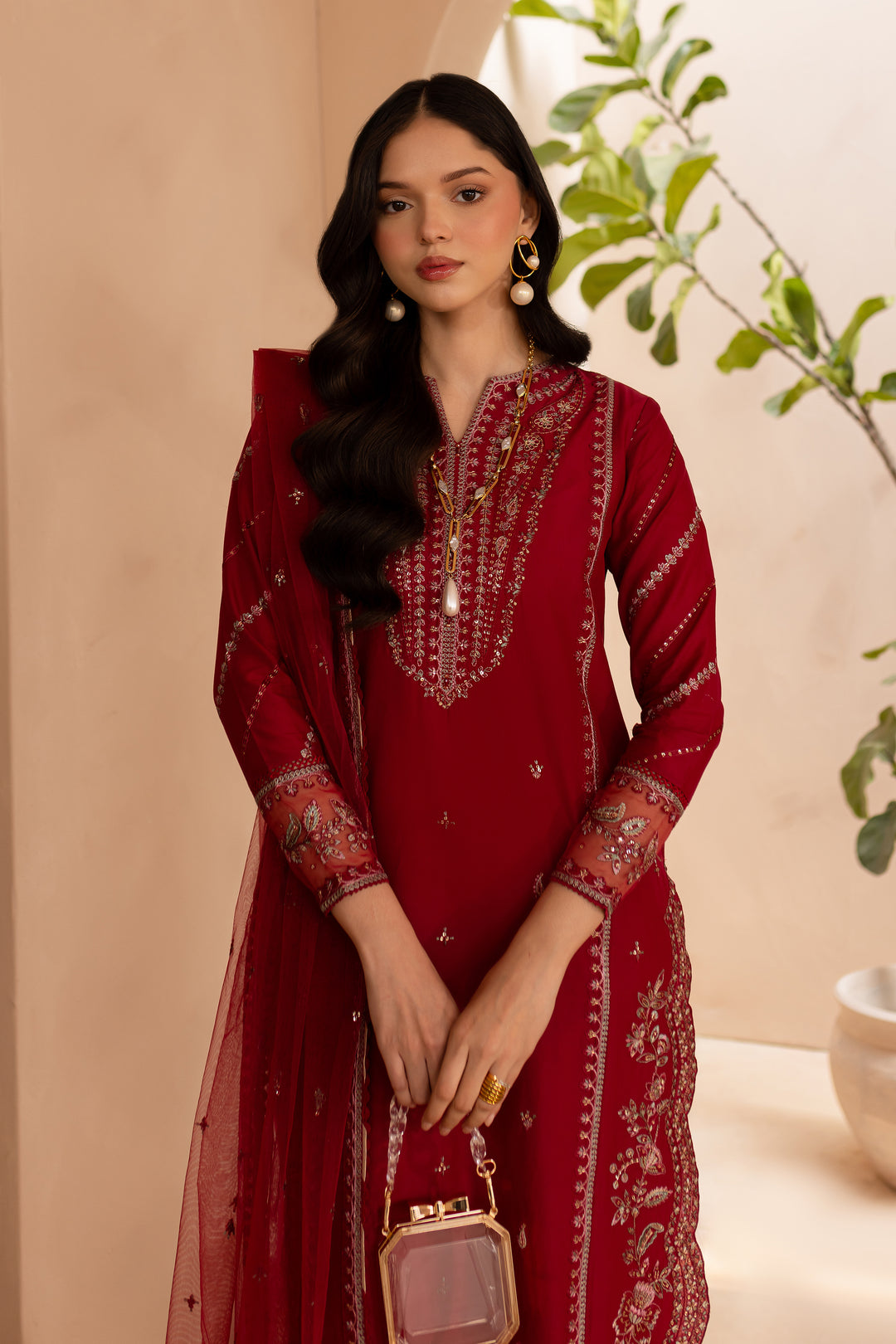 Zenara 3Pc - Embroidered Lawn Dress