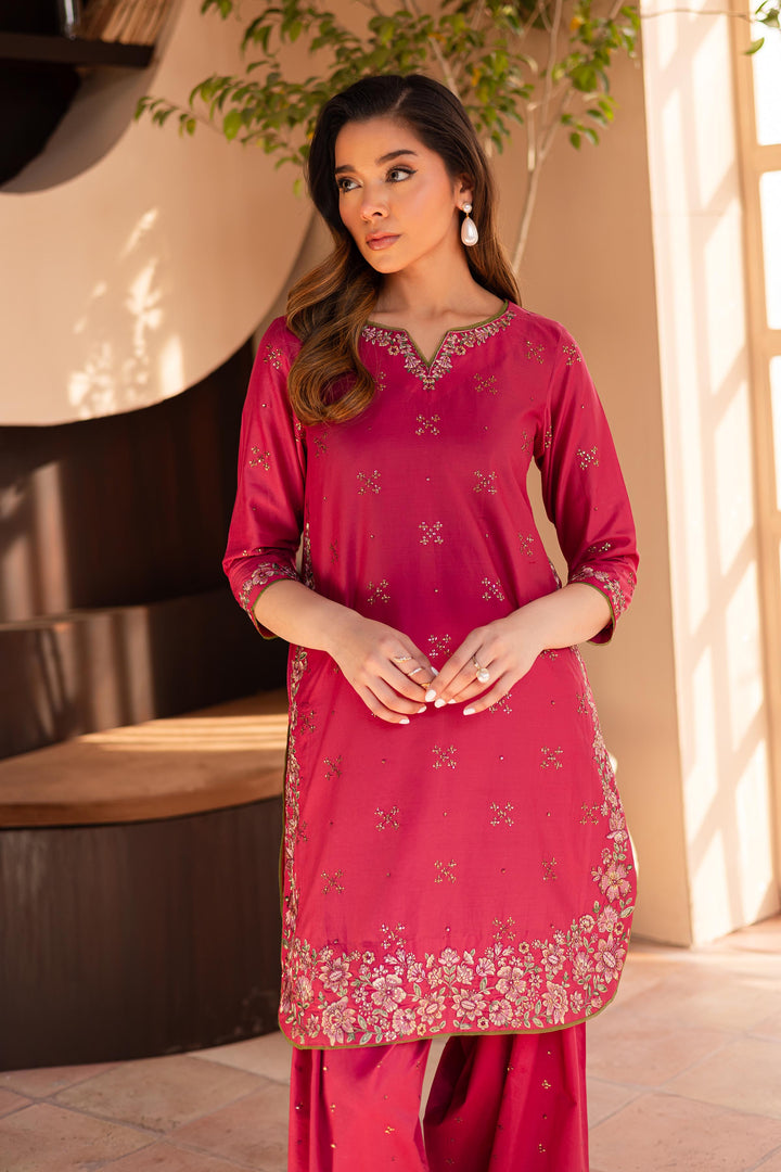 Firecracker 2Pc- Embroidered Lawn Dress