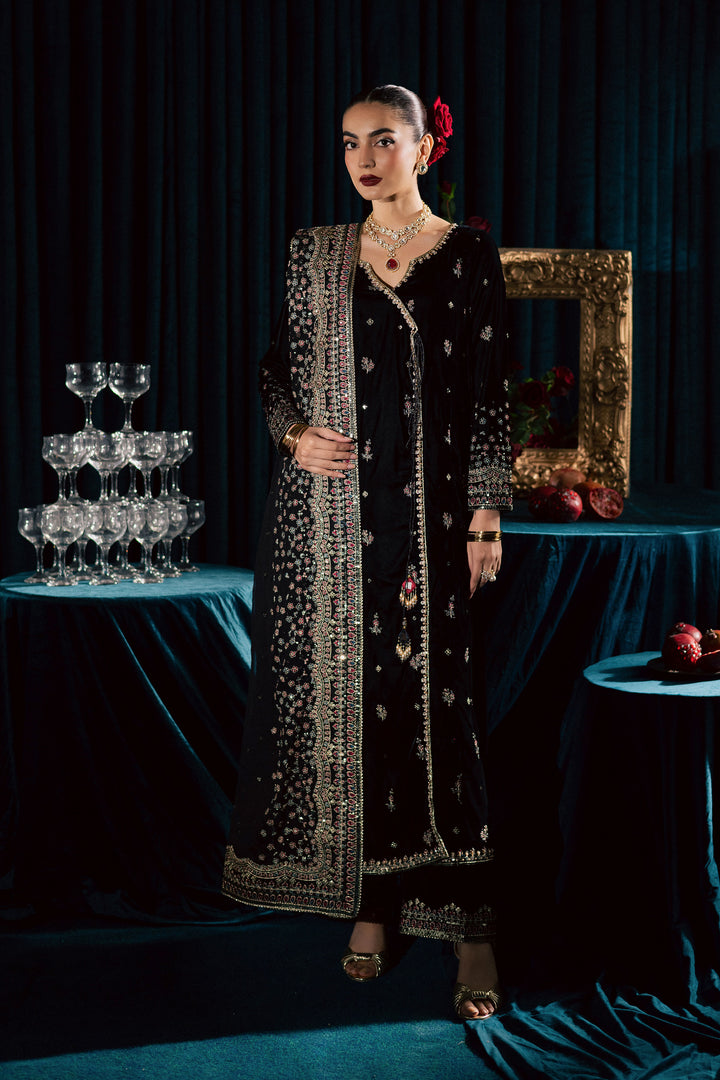 Diamond Black 3Pc - Velvet Formal Dress