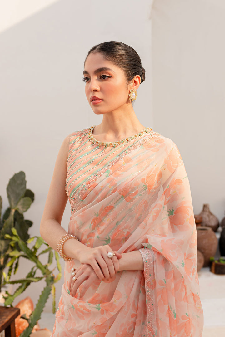 Aspin 4Pc - Luxe PRET Saree - BATIK