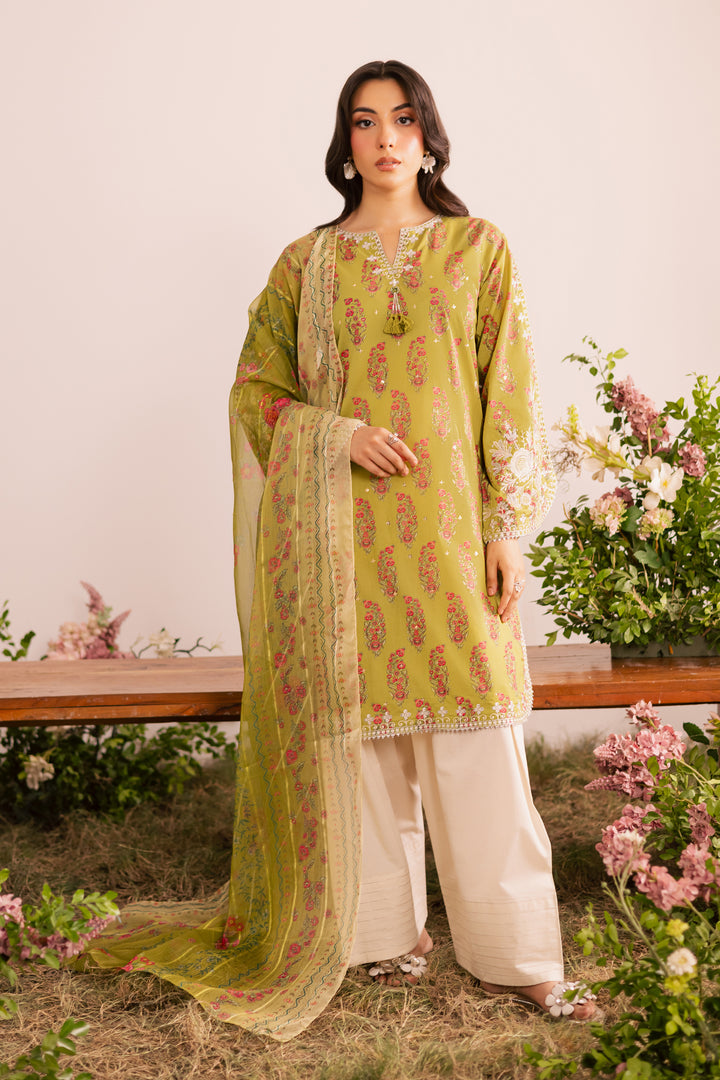 Curtz 3Pc - Printed Lawn Dress