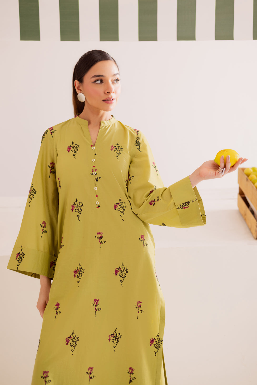 Chloris 2Pc - Embroidered Casual Pret