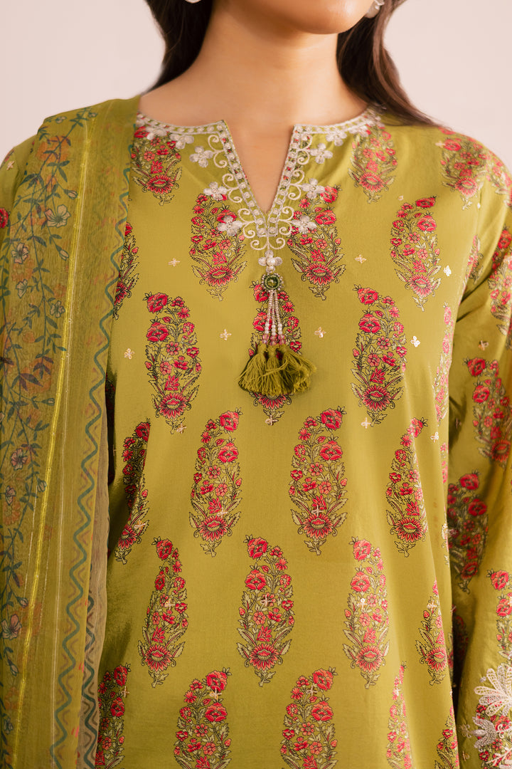 Curtz 3Pc - Printed Lawn Dress