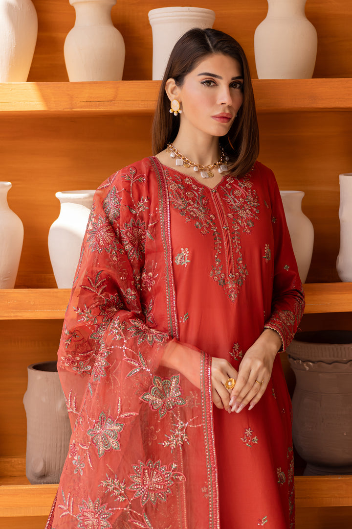 Oran 3Pc - Embroidered Luxe Pret