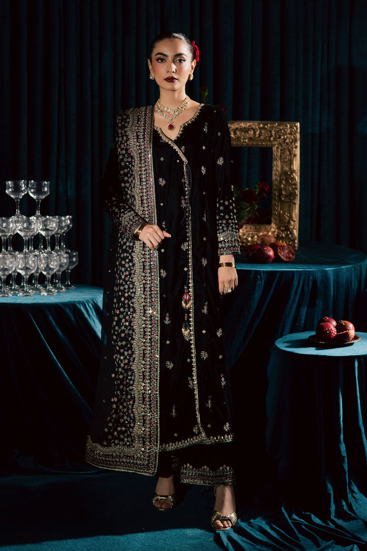 Diamond Black 3Pc - Velvet Formal Dress
