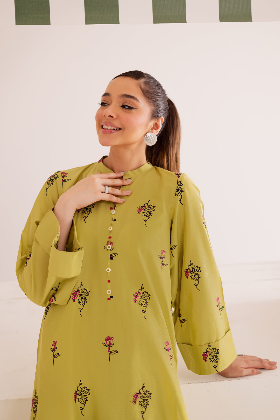 Chloris 2Pc - Embroidered Casual Pret