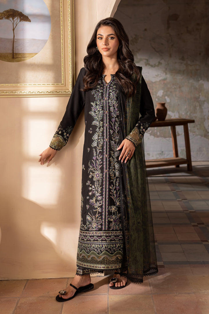 Venecia 3Pc - Embroidered Karandi Dress