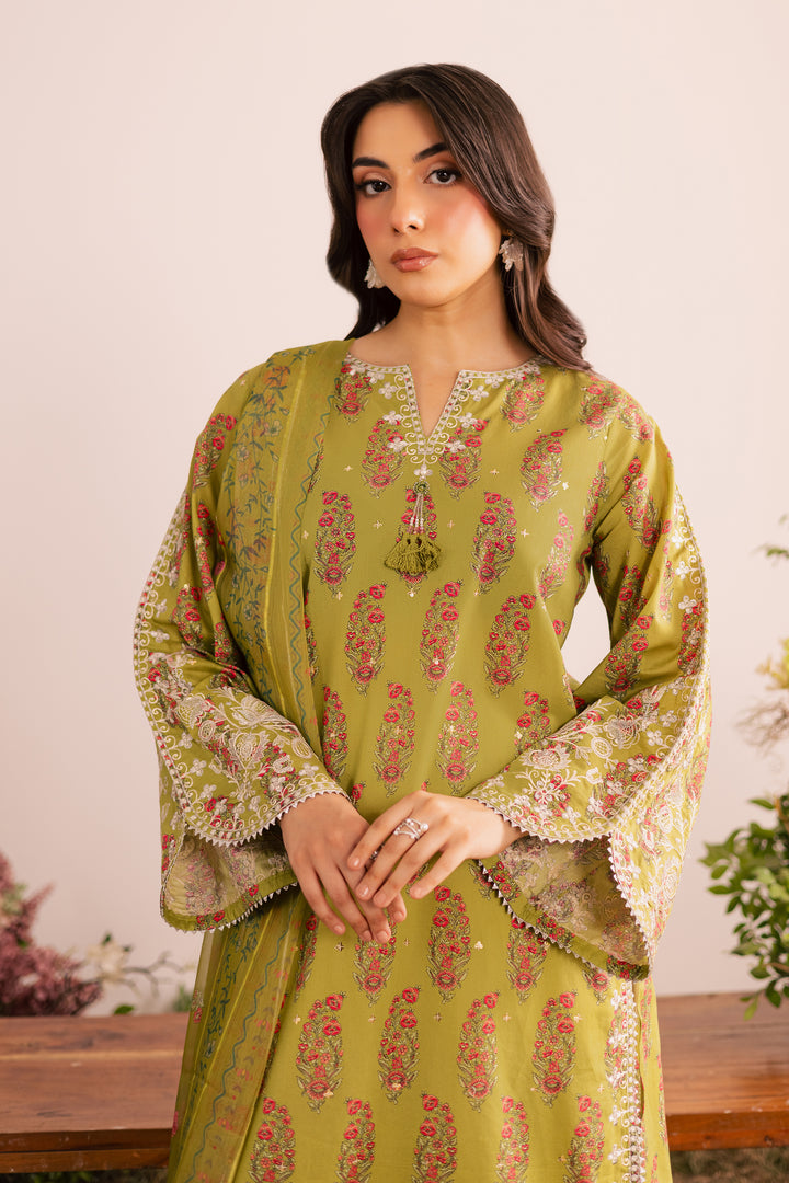 Curtz 3Pc - Printed Lawn Dress