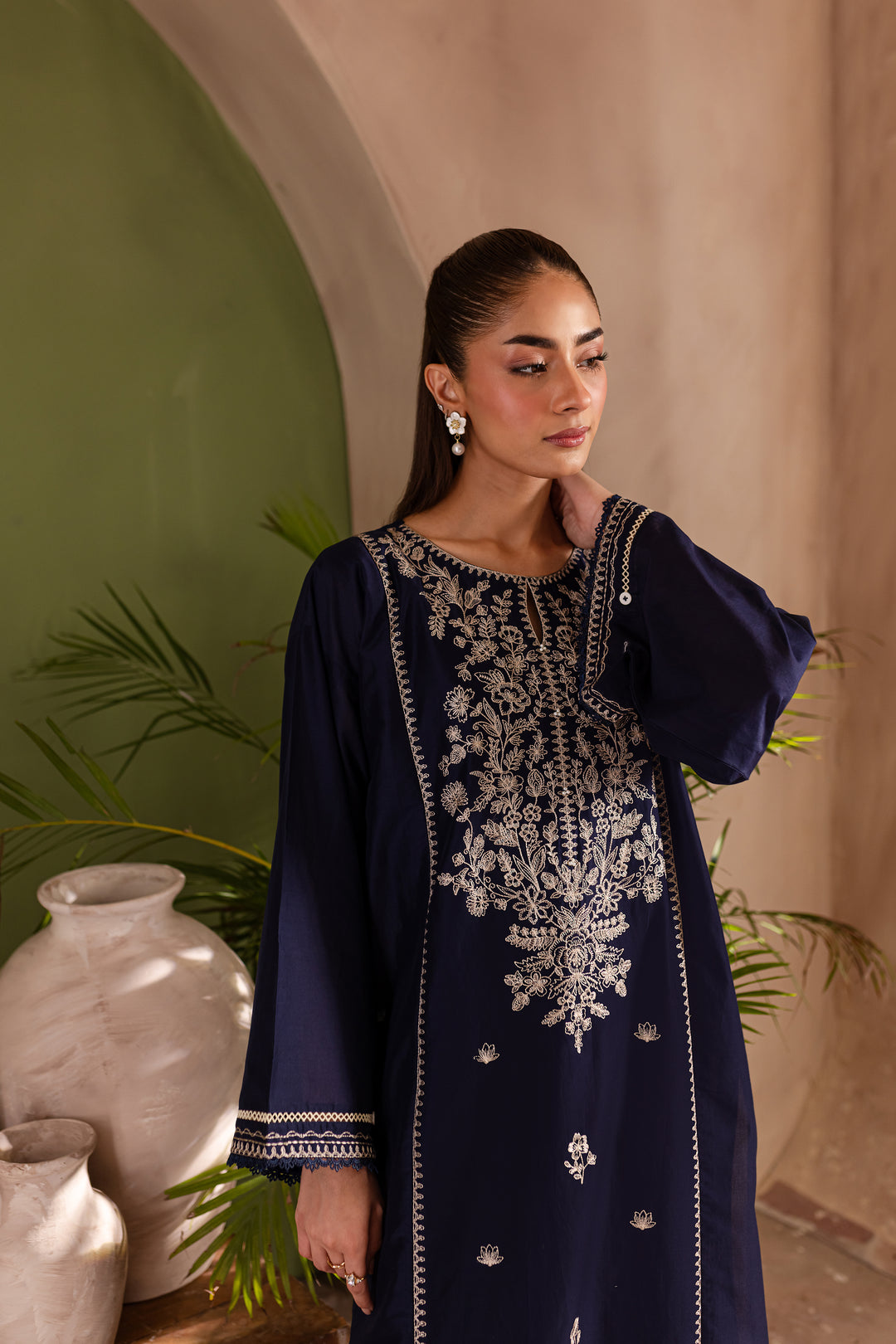 Elysium 2Pc - Embroidered Lawn Dress