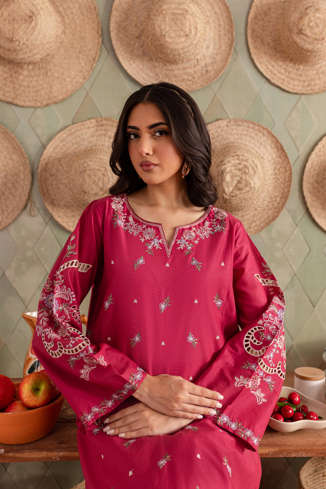 Blush Bunny 2Pc - Embroidered Lawn Dress