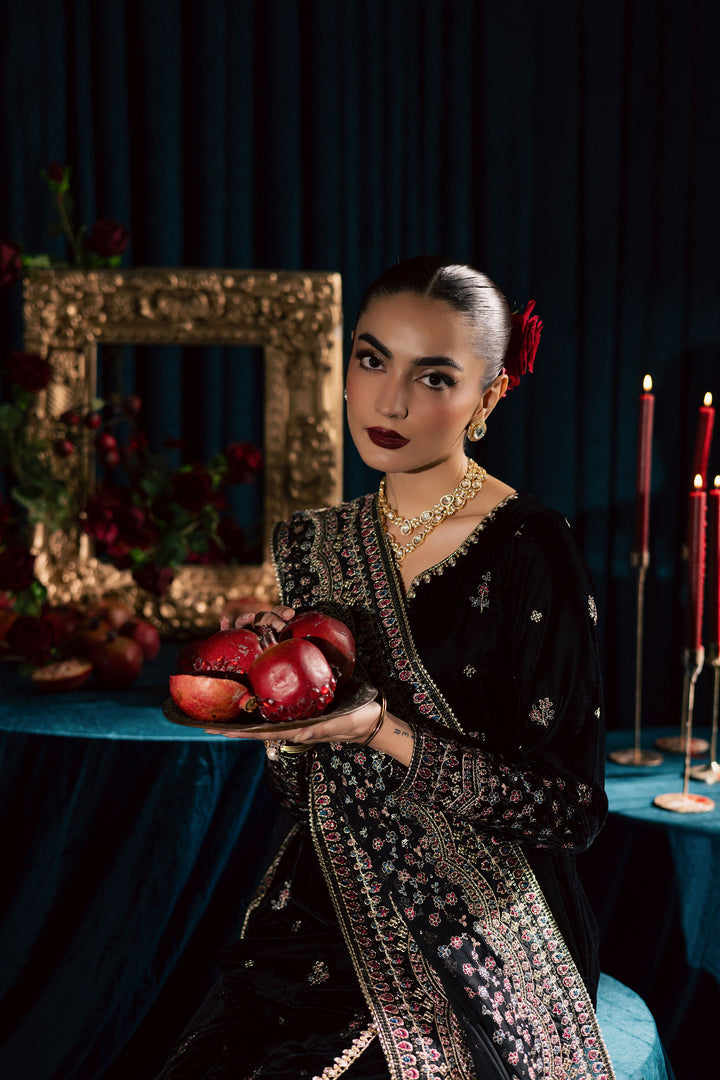 Diamond Black 3Pc - Velvet Formal Dress