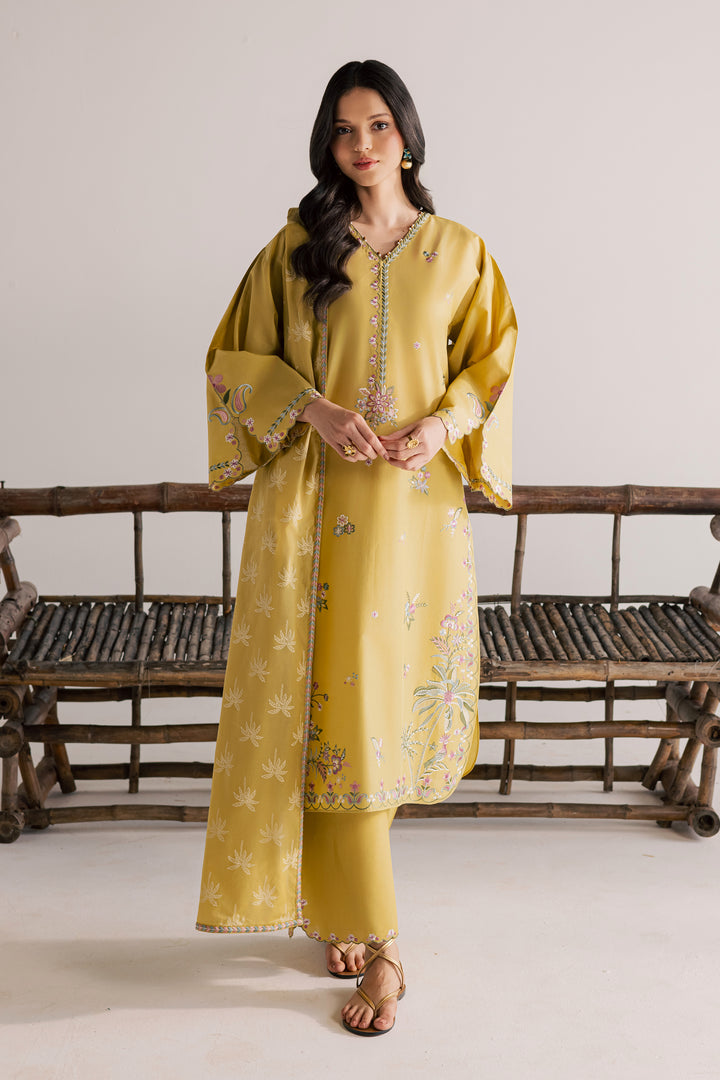 Zaitoon 3Pc - Embroidered Lawn Dress