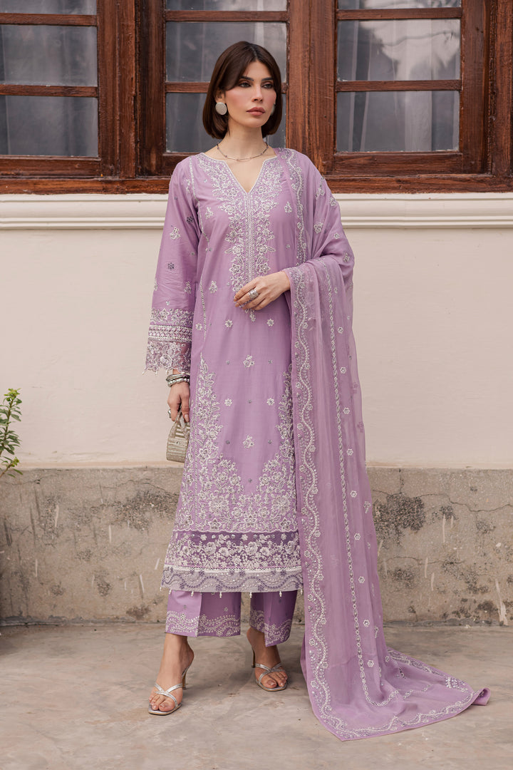 Banafsh 3Pc - Festive Embroidered Lawn