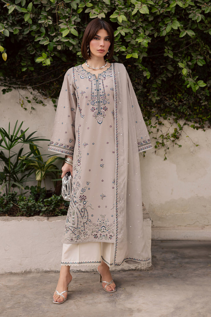 Silversun 3Pc - Festive Embroidered Lawn