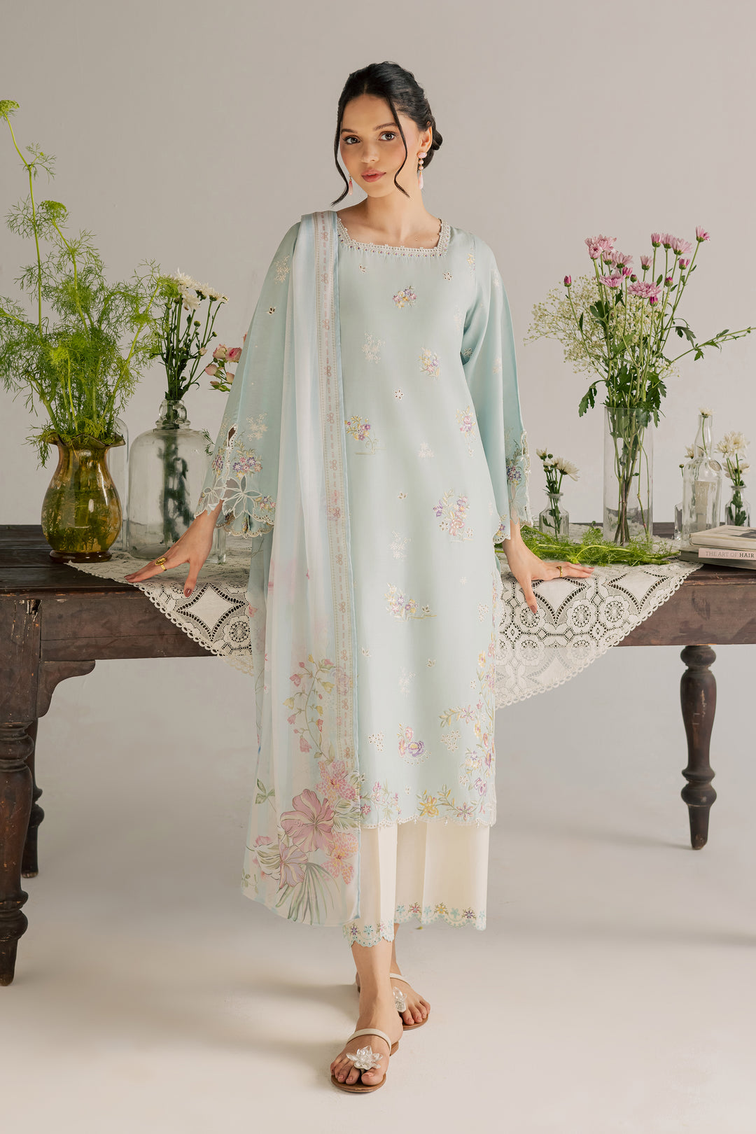 Jane 3Pc - Embroidered Lawn Dress