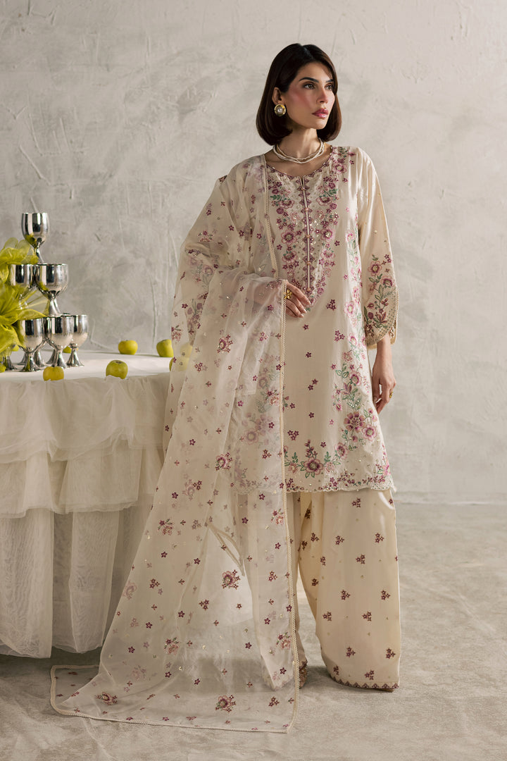Samin 3Pc - Festive Embroidered Lawn