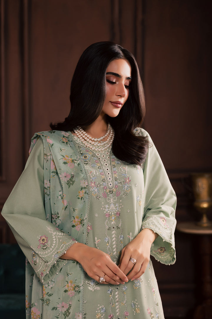 October 3Pc - Embroidered Khaddar Dress
