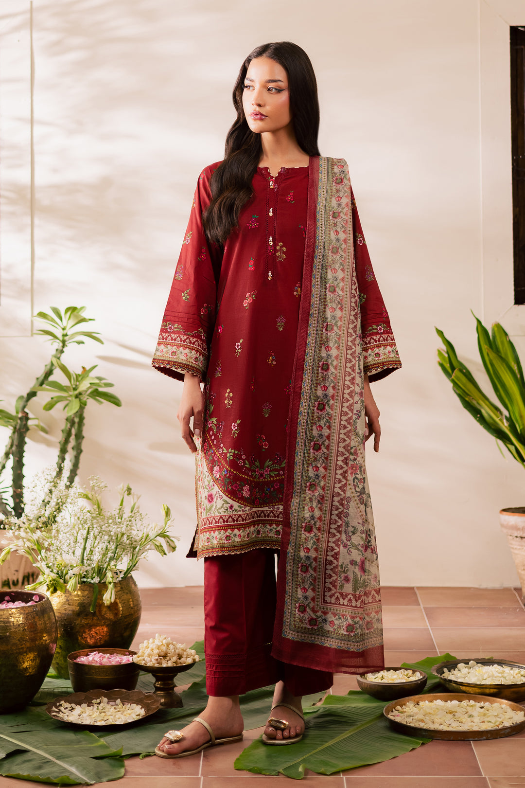 Shayla 3Pc - Printed Casual Pret