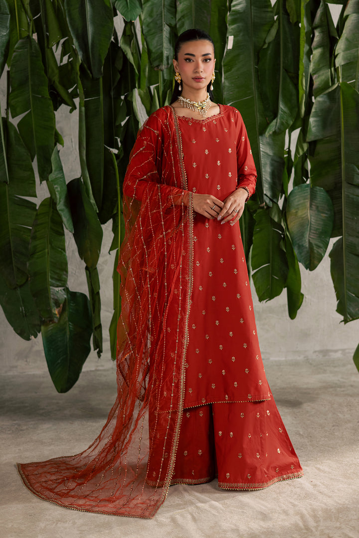 Malta 3Pc - Festive Embroidered Lawn