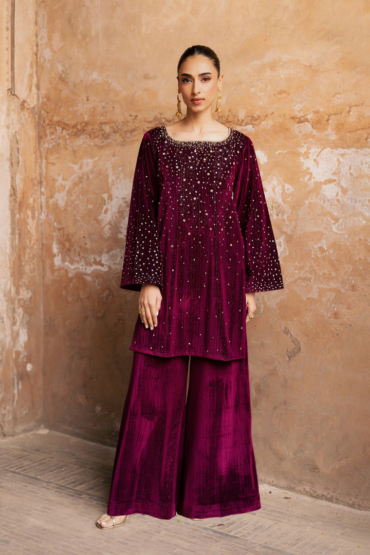 Rosa 2Pc - Velvet Formal Dress