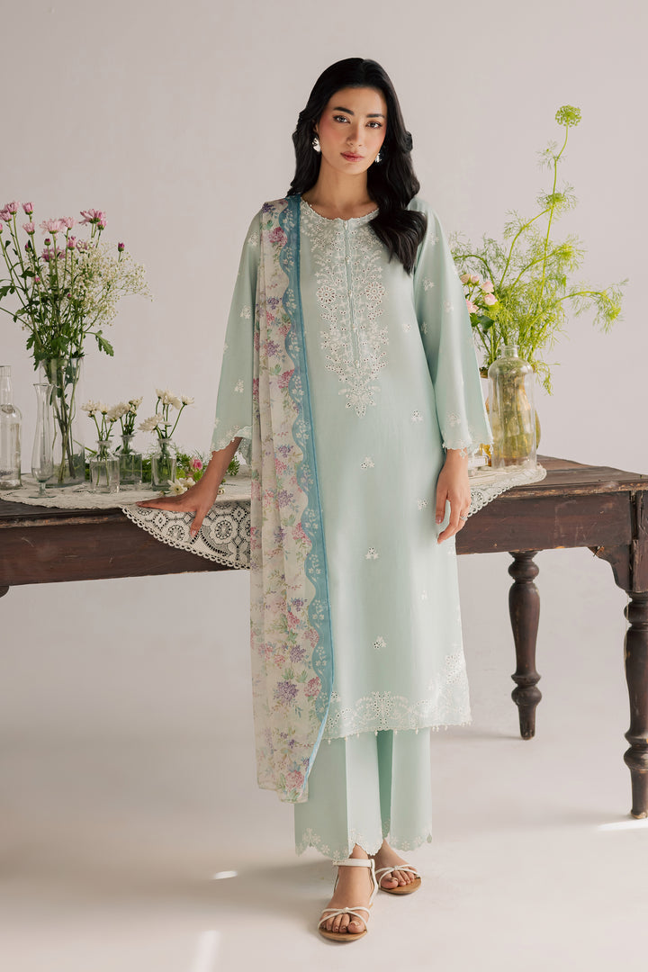 Santorini 3Pc - Embroidered Lawn Dress