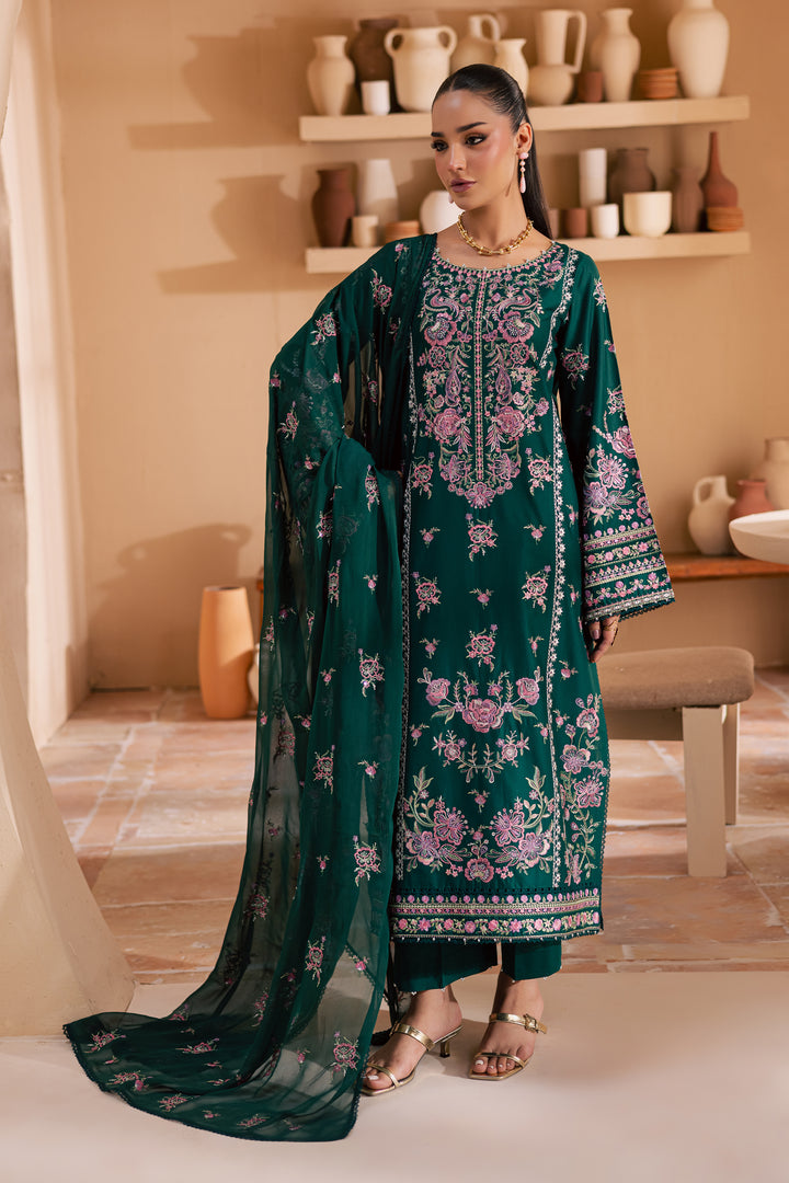 Myra 3Pc - Embroidered Lawn Dress