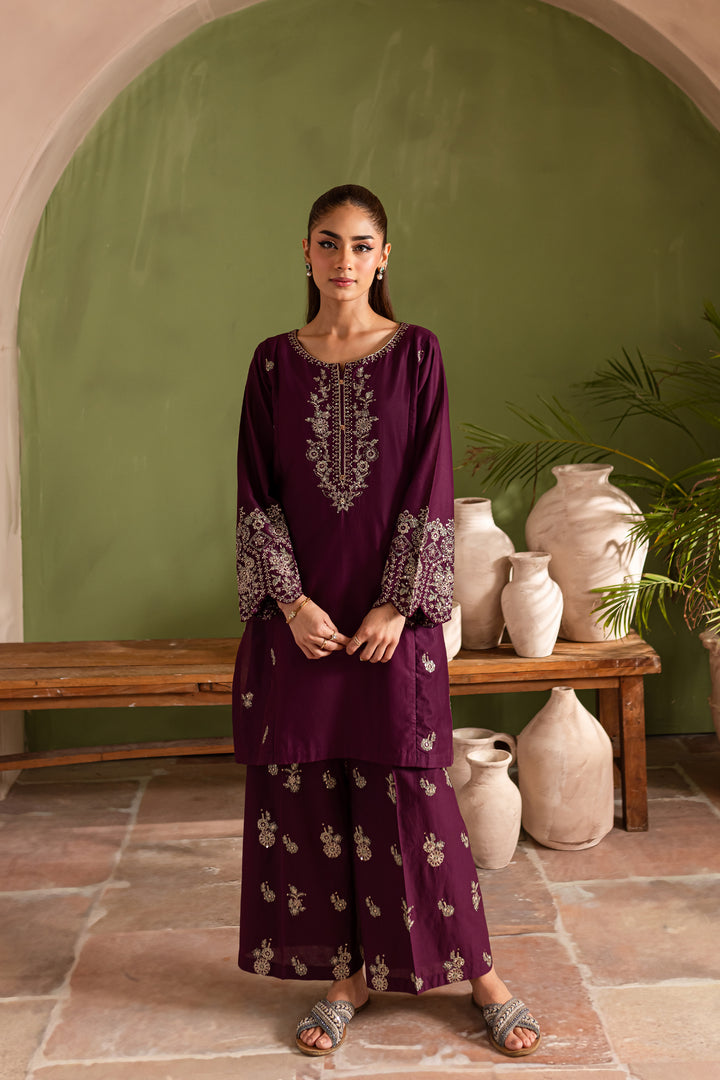 Sheen Glaze 2Pc - Embroidered Lawn Dress