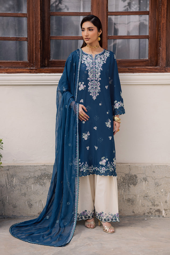 Azraaq 3Pc - Festive Embroidered Lawn