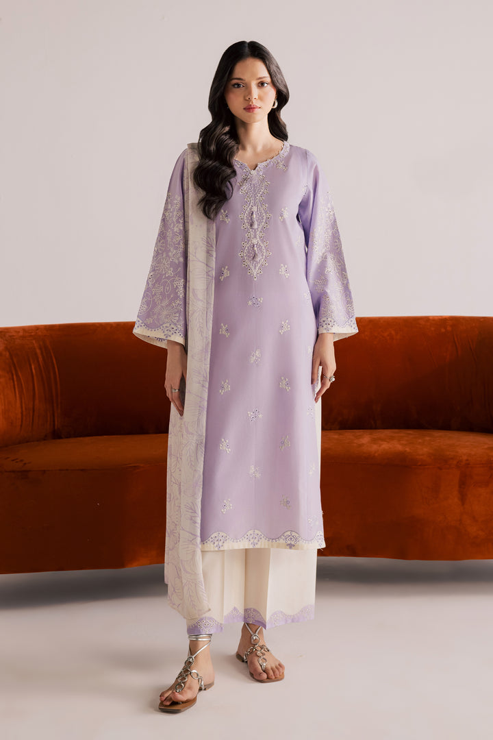 Norway 3Pc - Embroidered Lawn Dress
