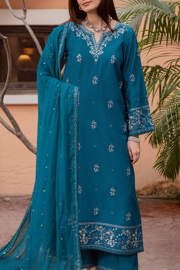 Nihal 3Pc - Embroidered Festive Pret