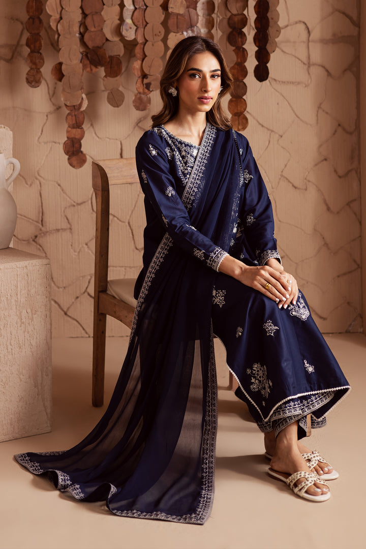 Miraye 3Pc - Embroidered Lawn Dress