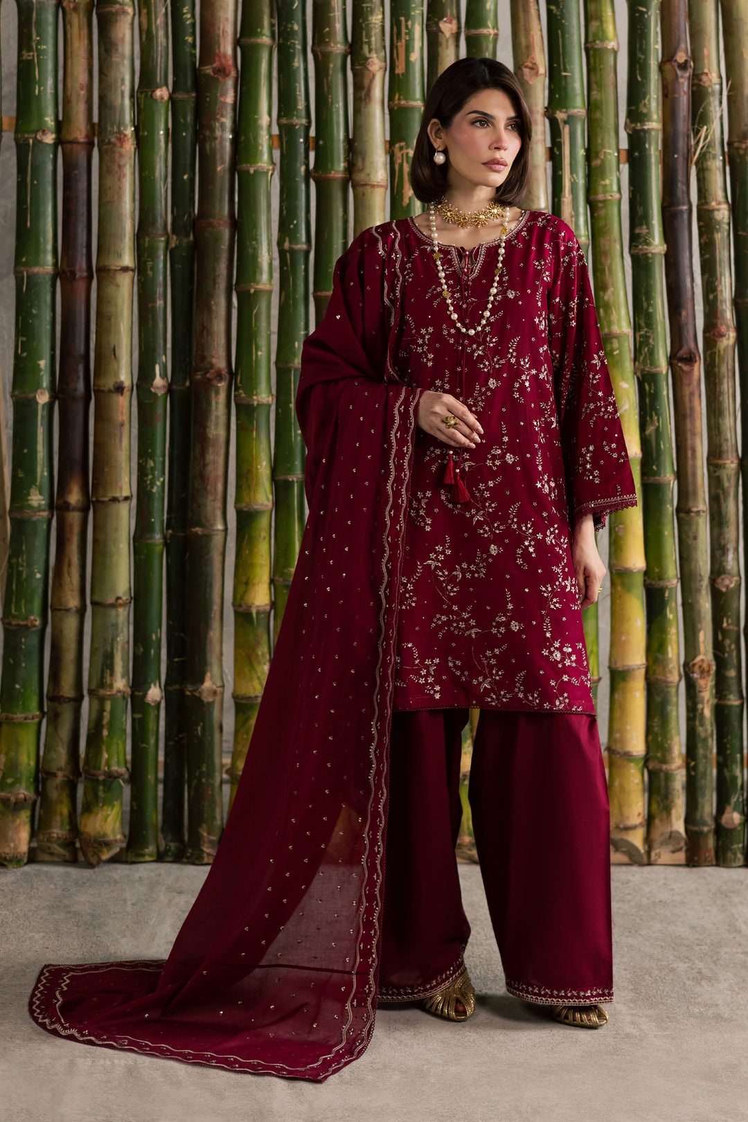 Amman 3Pc - Festive Embroidered Lawn