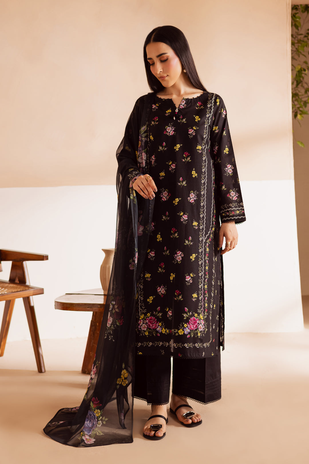 Utopia 3Pc - Printed Lawn Dress