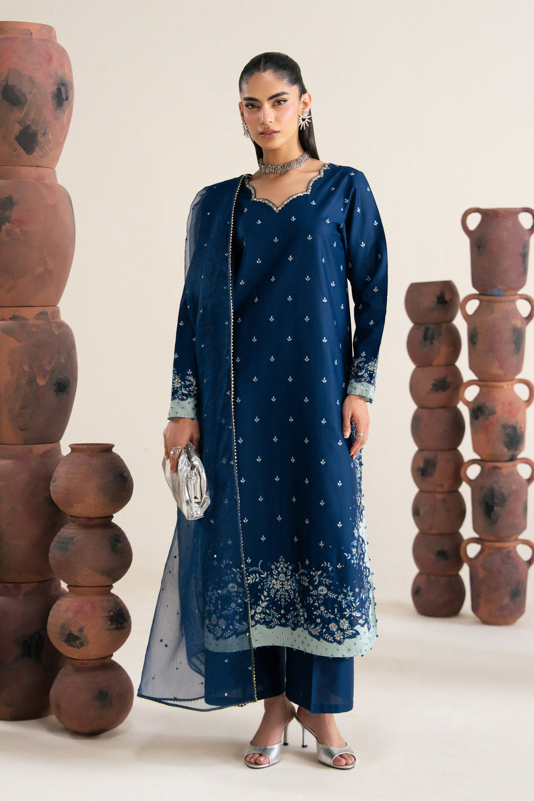 Zaviyaa 3Pc - Festive Eid Pret