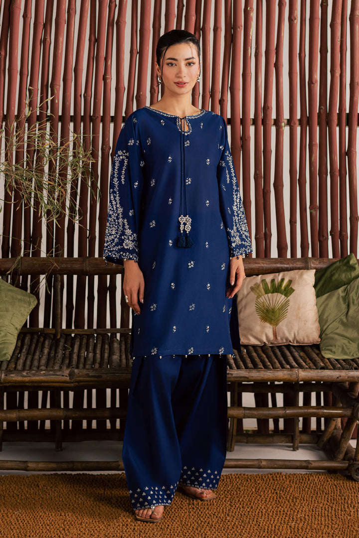 Blue Nairobi 2Pc - Embroidered Lawn Dress