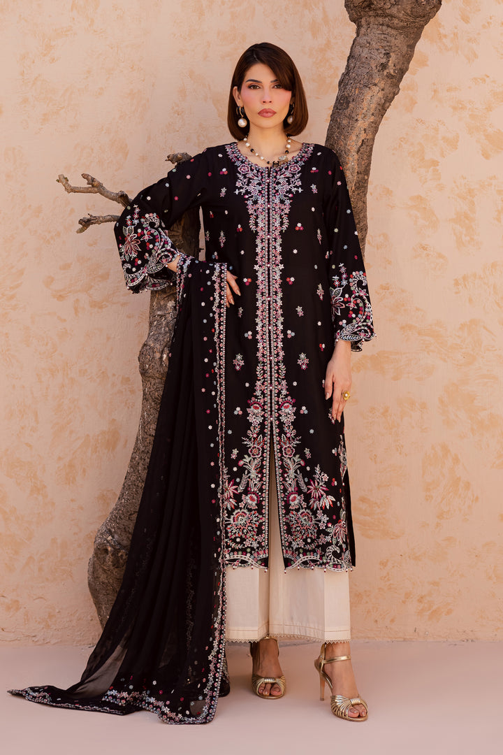 Aelin 3Pc - Festive Embroidered Lawn