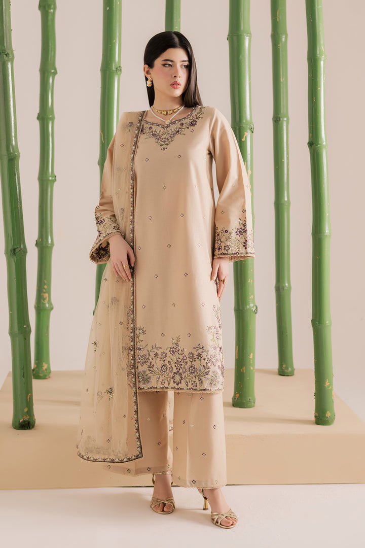 Hastings 3Pc - Embroidered Khaddar Dress