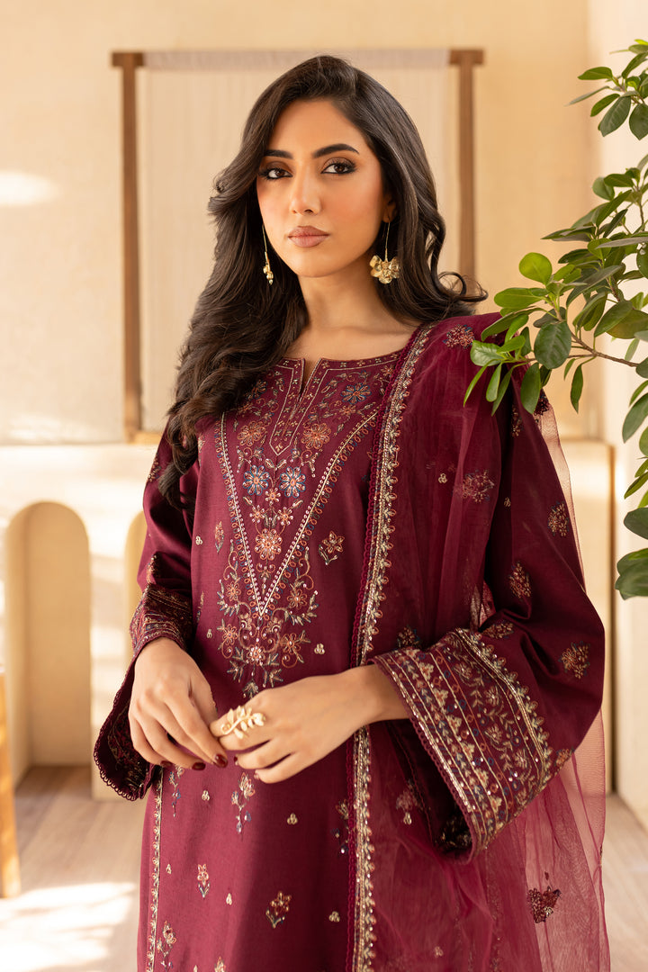 Reed 3Pc - Embroidered Karandi Dress